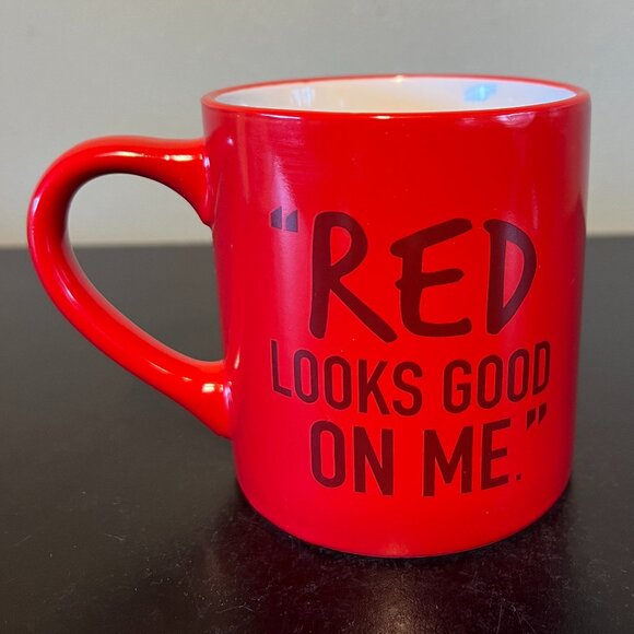 M&M’s Mars “RED LOOKS GOOD ON ME” Red Anthropomorphic Spokescandy Ceramic Mug - Picture 3 of 9